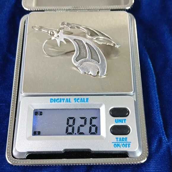 Wind Star Sterling Silver Dangle Earrings Hook Style - Picture 9 of 12